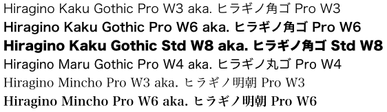 hiragino maru gothic pro fonts